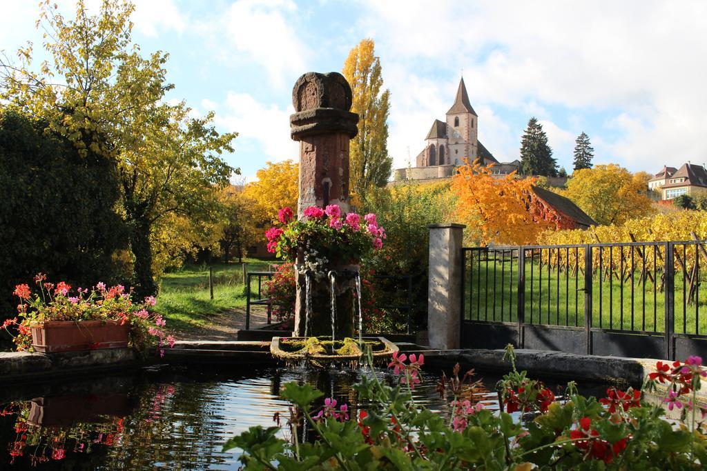 Maison Gite Au Tonnelier Hunawihr Buitenkant foto